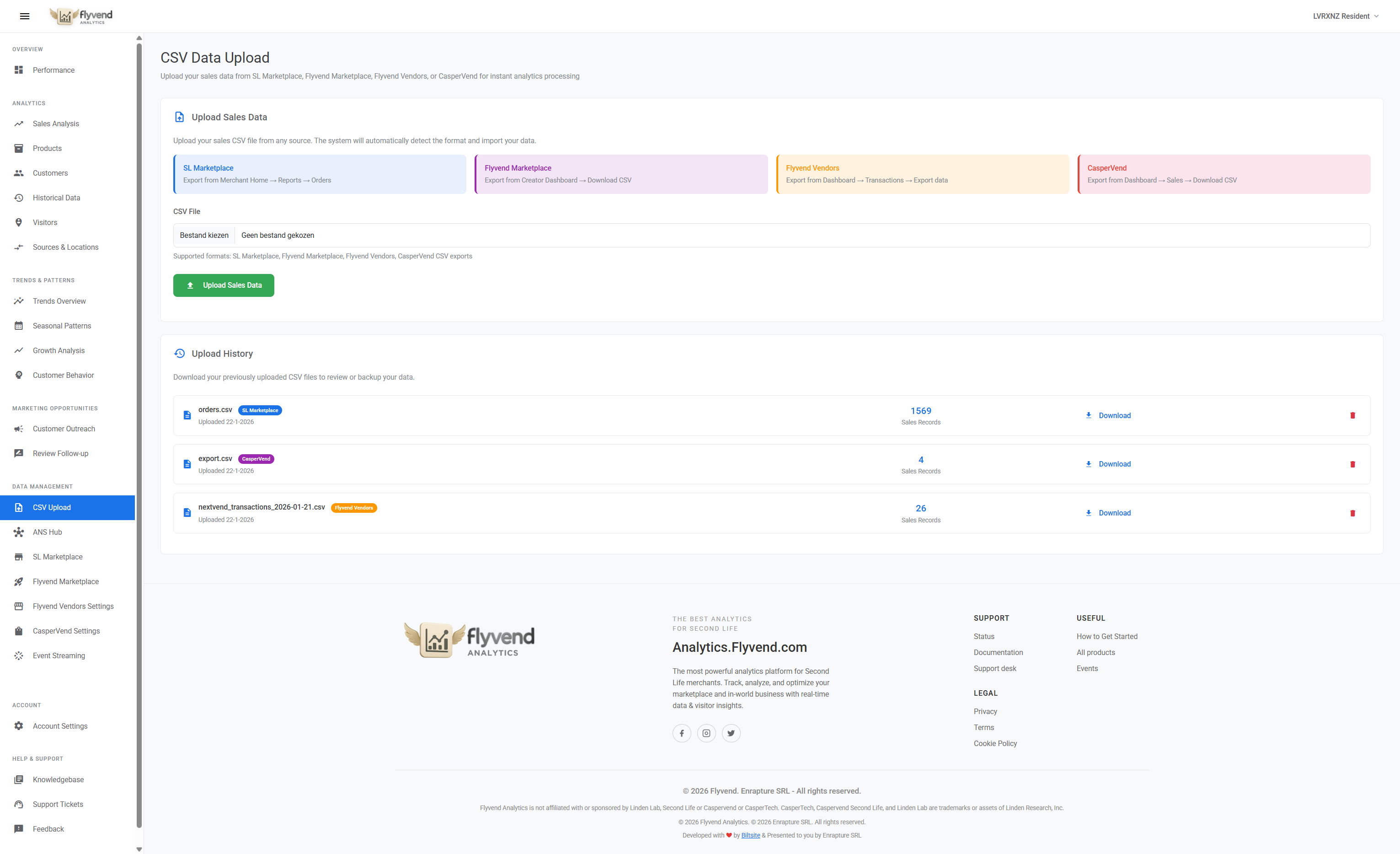 CSV Upload Analytics